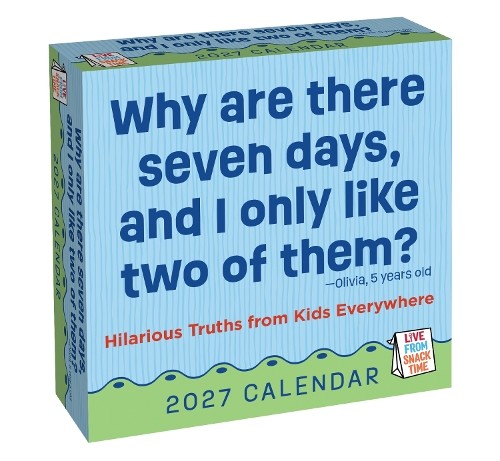 Live From Snack Time 2027 Day-To-Day Calendar-image