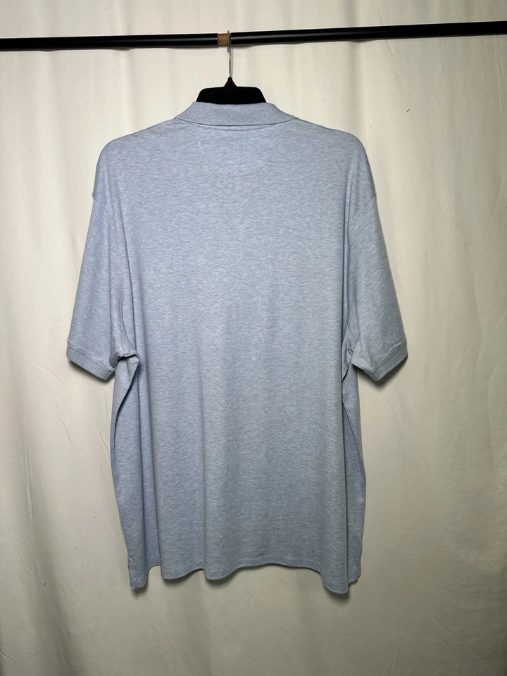 Camisa Polo Roundtree Yorke Supima XXL / 2XL Hombres Pullover Algodón Azul Foto 4 de 4