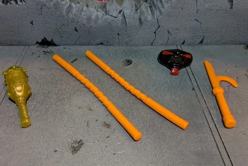 TMNT TEENAGE MUTANT NINJA TURTLES FULL WEAPON SET LOT FOR MOVIE STAR 3 DON