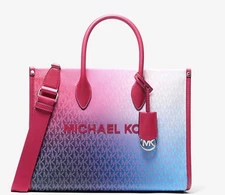 Michael Kors Mirella S Shopper Tote Satchel Shoulder Bag Ombre