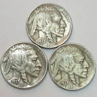 1937-P 1937-D 1937-S Buffalo Nickel Set (Lot#1)