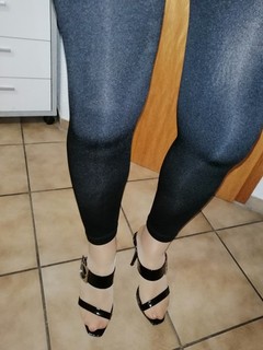 Thermo Leggings Schwarz Gr. L/XL 100 DEN Seamless