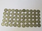 50 Coin Mercury Dime Lot 90% Silver