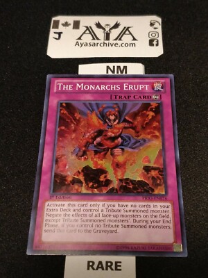 1x The Monarchs Erupt - PRIO-EN076 - Rare - 1st NM - Yugioh!