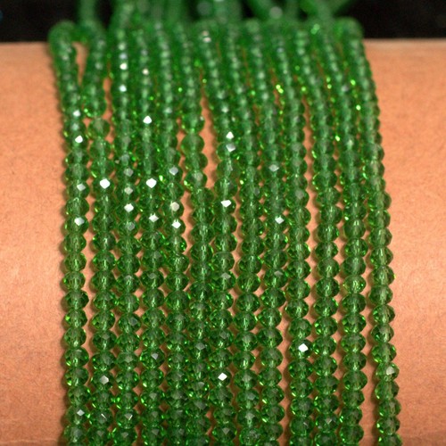 1 String 3mm Crystal Faceted Rondelle Beads - Picture 11 of 15