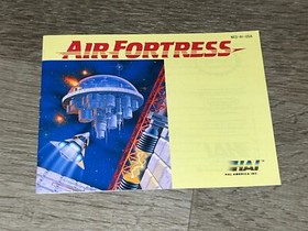 Air Fortress Nintendo Nes Complete CIB Excellent Condition Authentic