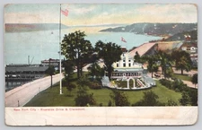Postcard New York City 1908 Riverside Drive And Claremont