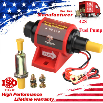 New Low Pressure 2-3.5 PSI Universal Micro Electric Fuel Pump 42S Gasoline 42GPH