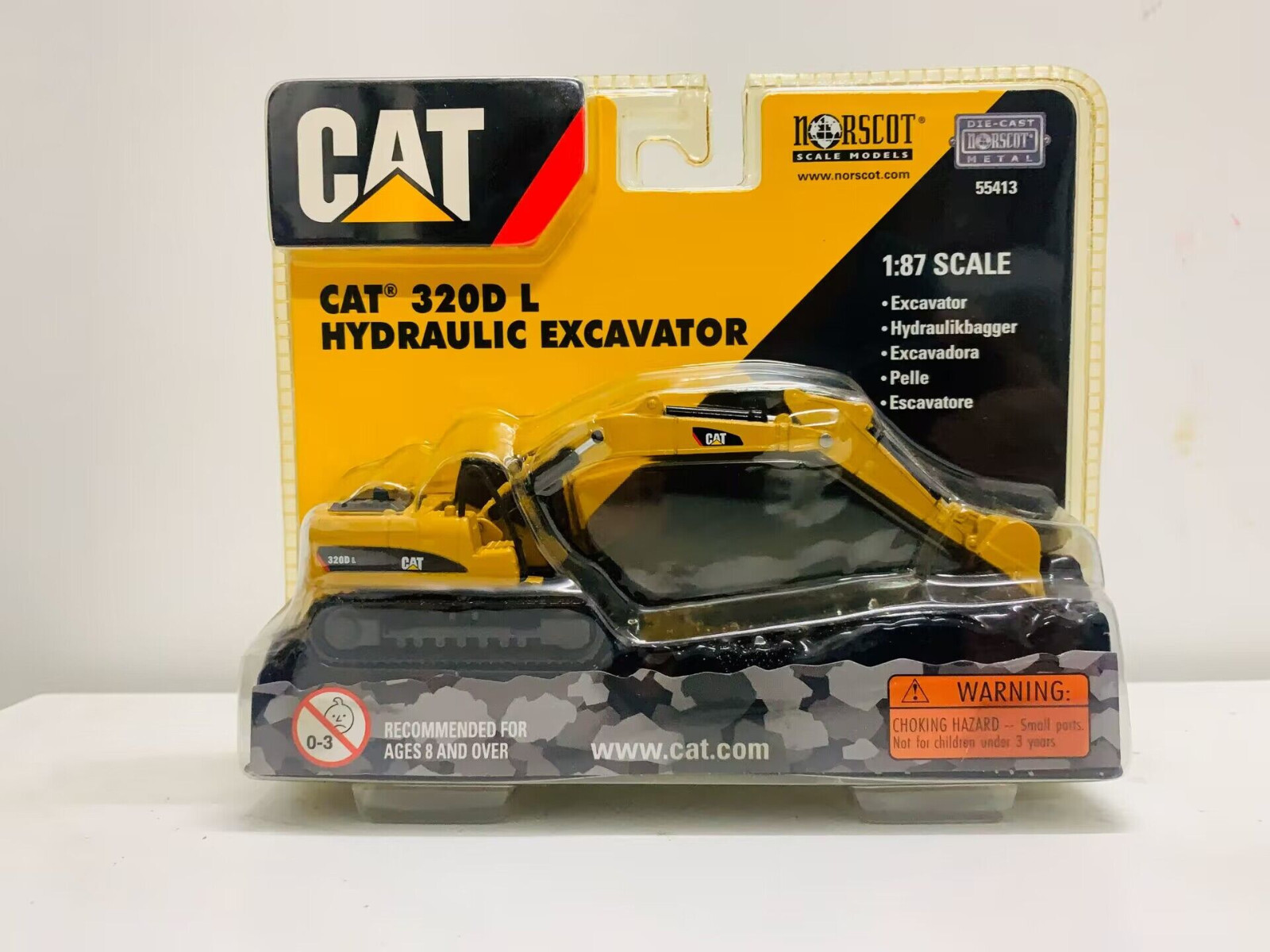 Norscot Cat 320D L Hydraulic Excavator 1/87 Scale Die-Cast Model