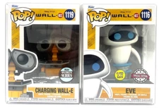 Funko Pop! Disney Pixar Wall-E Charging Wall-E FSS #1119 & Eve SE GITD #1116 Set