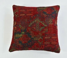Kilim Pillow Cover Handmade Ethnic Rug Tribal Rustic Lumbar Cushion with Insert