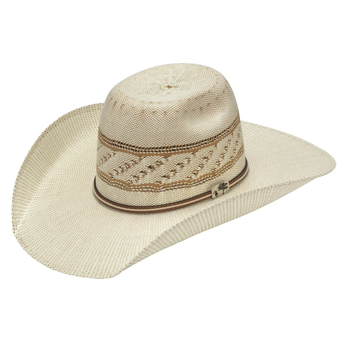 Alamo Men's Western Fancy Trim Bangora Ivory Straw Hat D52106