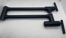 Unbranded Wall Mount Pot Filler Faucet Matte Black Finish  NEW  No Box