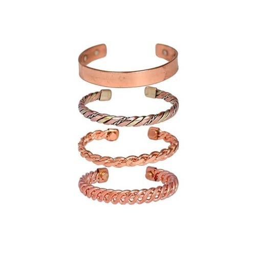 100% Copper Magnetic Bracelet Kada Healing Bracelets Arthritis Joint Pain Unisex - Picture 30 of 32
