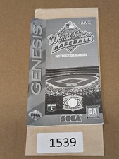 World Series Baseball - Sega Genesis - Manual Only **NO GAME!