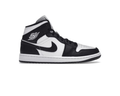 NIKE AIR JORDAN 1 MID BLACK WHITE PANDA SPLIT - GRÖẞE: 44/US-GRÖẞE: 10 - NEU/OVP