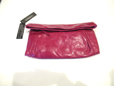Gianni Chiarini magenta pink clutch purse, wristlet, NWT
