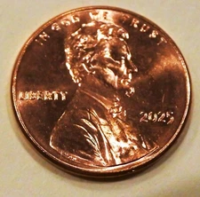 2025 P Lincoln Cent BU In Hand From RollAre The Last Penny Minted In The US