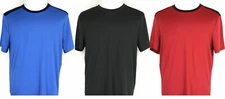 RBX Poly Span Tee With Shoulder insert Crew Neck Short Sleeve S, M, L, XL, 2XL