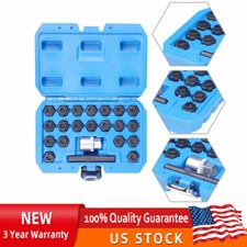 22pc Wheel Locking Lug Nut Master Key Set Lock Removal Tool For BMW Universal