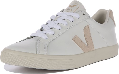 Veja Esplar Logo Suede Leather Mens Sneakers White Beige US 7 - 12 - Picture 6 of 6