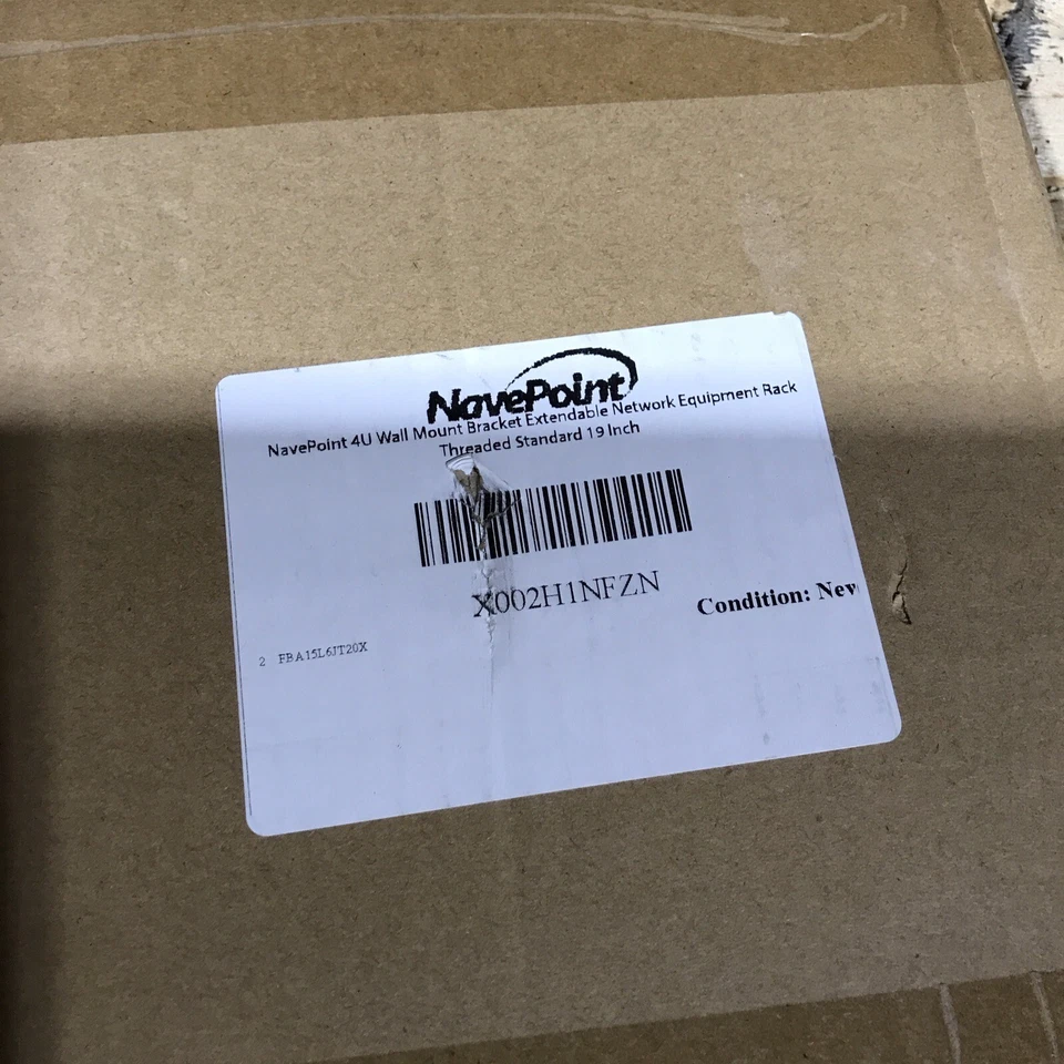 Navepoint 4U 19 in Wall Mount Bracket Extendable Network Equipment Rack - Image 4 of 4