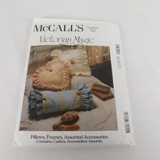 McCalls 0010 Sewing Pattern Victorian Magic Pillow Frame Basket Romance Uncut