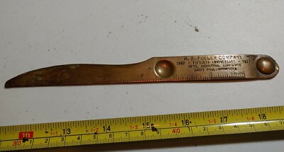 Vintage 1937 H. B. Fuller Company Saint Paul Minnesota Advertising Letter Opener