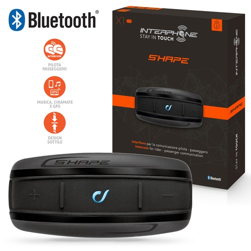 CELLULARLINE INTERPHONE SHAPE BLUETOOTH INTERFONO CASCO MOTO SMARTPHONE  A2DP MP3 | eBay