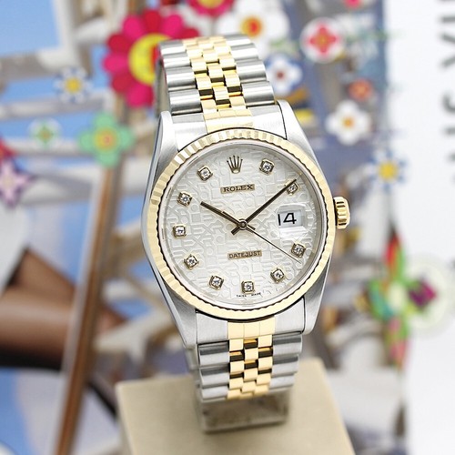 Rolex Datejust Stahl/Gold Automatik Ref:16233 mit Rolex Box & Papiere von 2001 - Bild 6 von 17