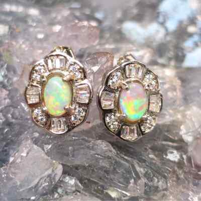 The ''Northern Sky'' Lightning Ridge Natural Crystal Opal 1.60 Ct 925 Silver St...