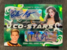 2020 Pop Century Mark-Paul Gosselaar Elizabeth Berkley Auto Autograph /2 Rare