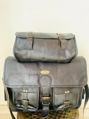 Men's Leather Vintage Laptop Messenger Briefcase Bag Satchel Best Gift For  Him