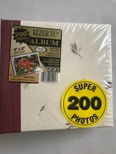 Kleer VU 200 Photo Album, 4x6in photos slip in, new, Made in Canada