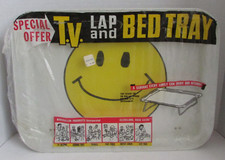 VINTAGE 70's 80's Marshallan Products Smiley Happy Face TV Lap Bed Tray NIP