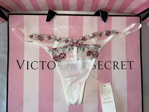 FOR LOVE & LEMONS For Victorias Secret Thong Swirl Eyelet BEAUTIFUL XL - Picture 2 of 4