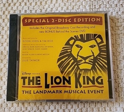 The Lion King Broadway Musical Soundtrack CD- Sealed
