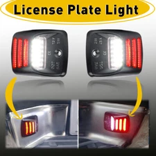 2* Red+White LED License Plate Lights For 2000-2013 Toyota Tundra Car Auto Parts