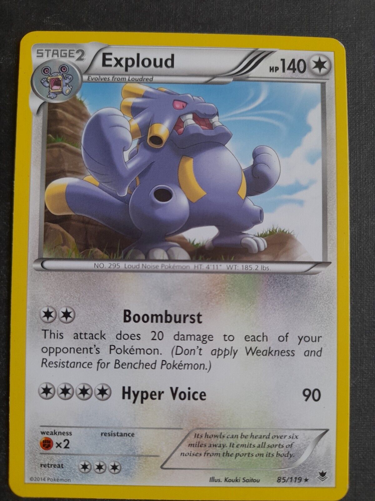 Exploud - Pokémon Normal Raro - 85/119 - Pokemon Card Game