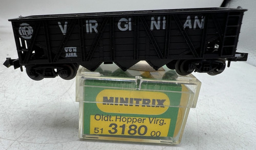 Tren Minitrix Trix escala N 51318000 tolva antigua Virginia VGN 2106 | Zustand: Used