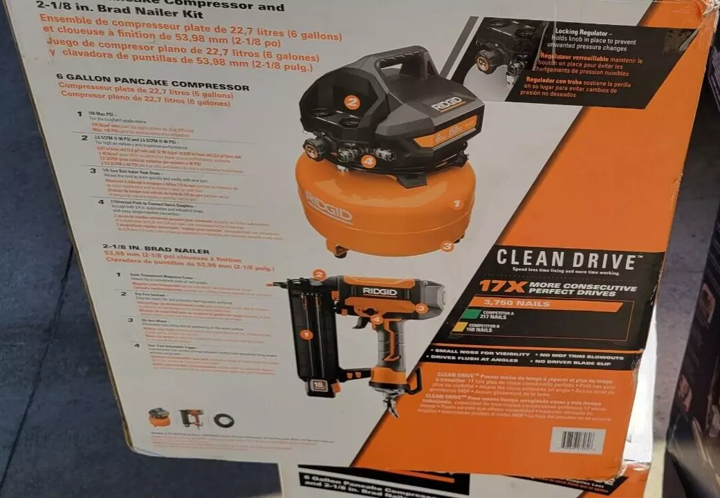Ridgid electric brad on sale nailer