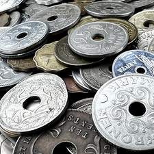 Unusual Shaped Coin | 1 Random Collectible: Square or Holed Coin!