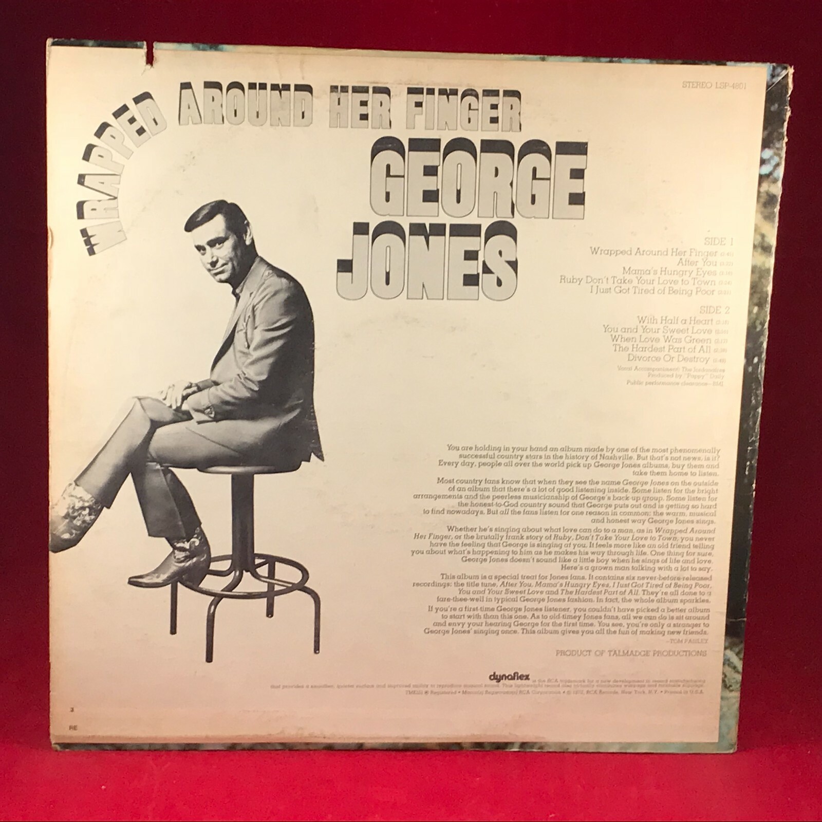 JONES Wrapped Around Her Finger 1972 USA Vinyl LP EXCELLENT