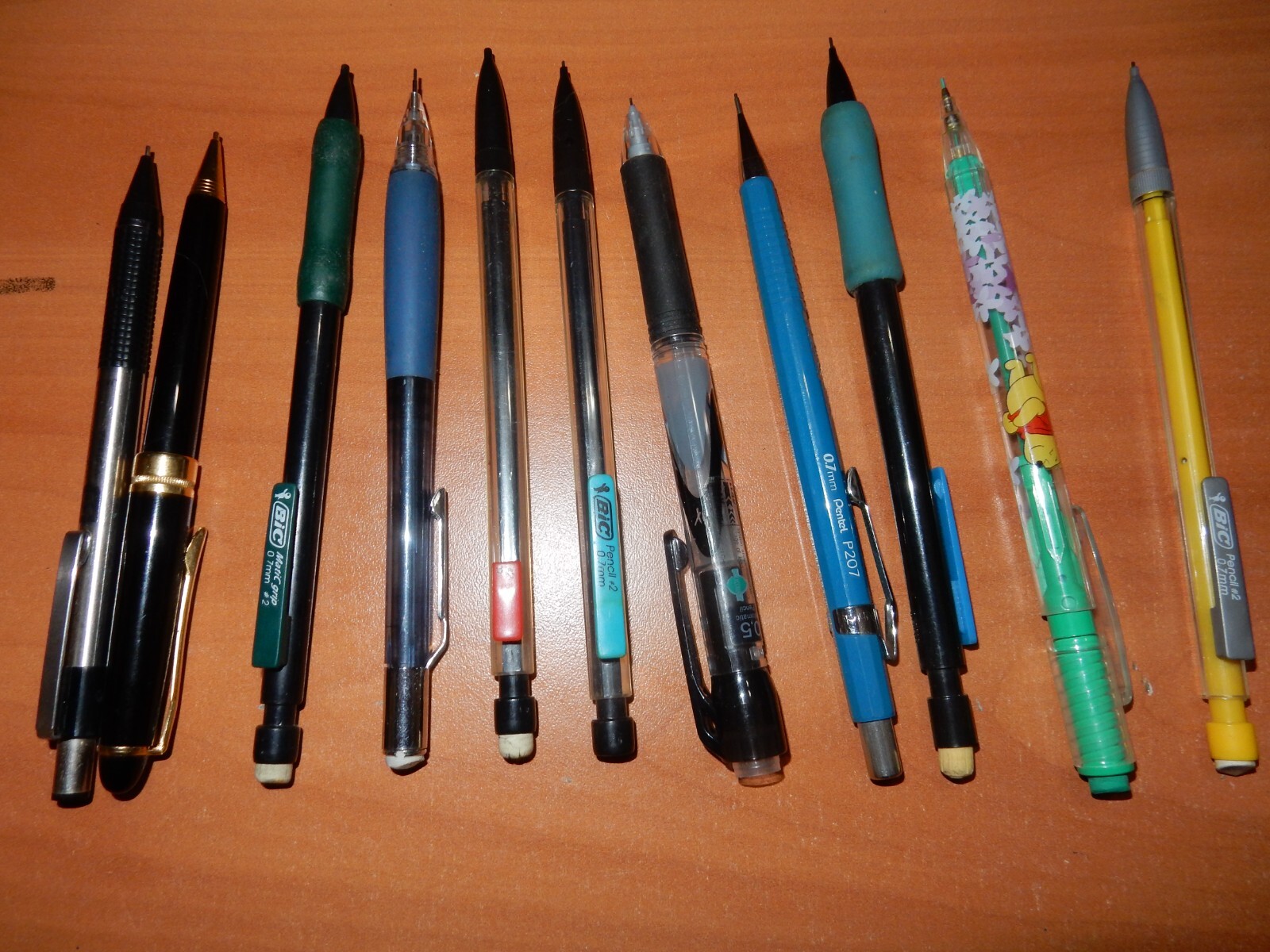 MECHANICAL PENCILS ~SET OF 11 MISCELLANEOUS~PLUS SUPER PENTEL LEAD CARTRIDGES!-image