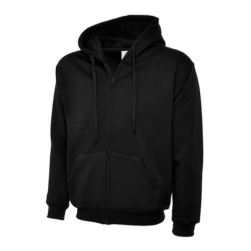 Klassisches Kapuzenpullover mit durchgehendem Reißverschluss von Uneek UC504 Herren Unisex Hoodie XS to4XL - Bild 2 von 13