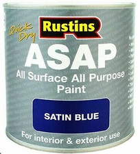 Image of Rustins ASAP All Purpose All Surface Satin Finish Paint - All Colours All Sizes