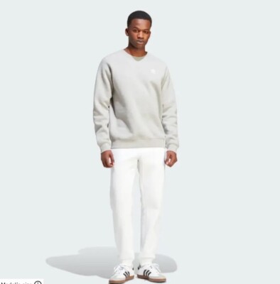 adidas Originals Essentials Trefoil Crewneck Sweatshirt Men's Grey