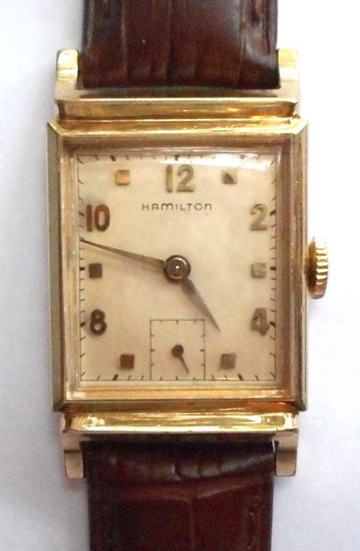 Exc. 1952 Hamilton Mens' Franklin Wrist Watch, One Year Wonder, Running Nicely - Picture 1 of 6