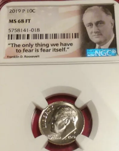 2019-P HIGH GRADE MS68FT NGC ROOSEVELT DIME