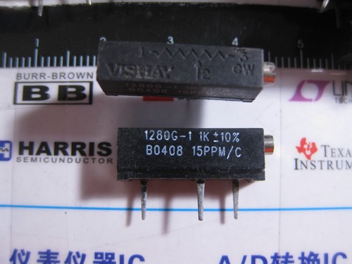 1X 1280G-1 1K 10% Trimmer Resistors Through Hole 1Kohms 3/4w Y00561K00000K0L